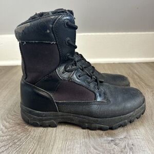 Die Hard Duty Military Boots Mens 7.5 Black Leather 8” Tactical Shoes 86095 READ